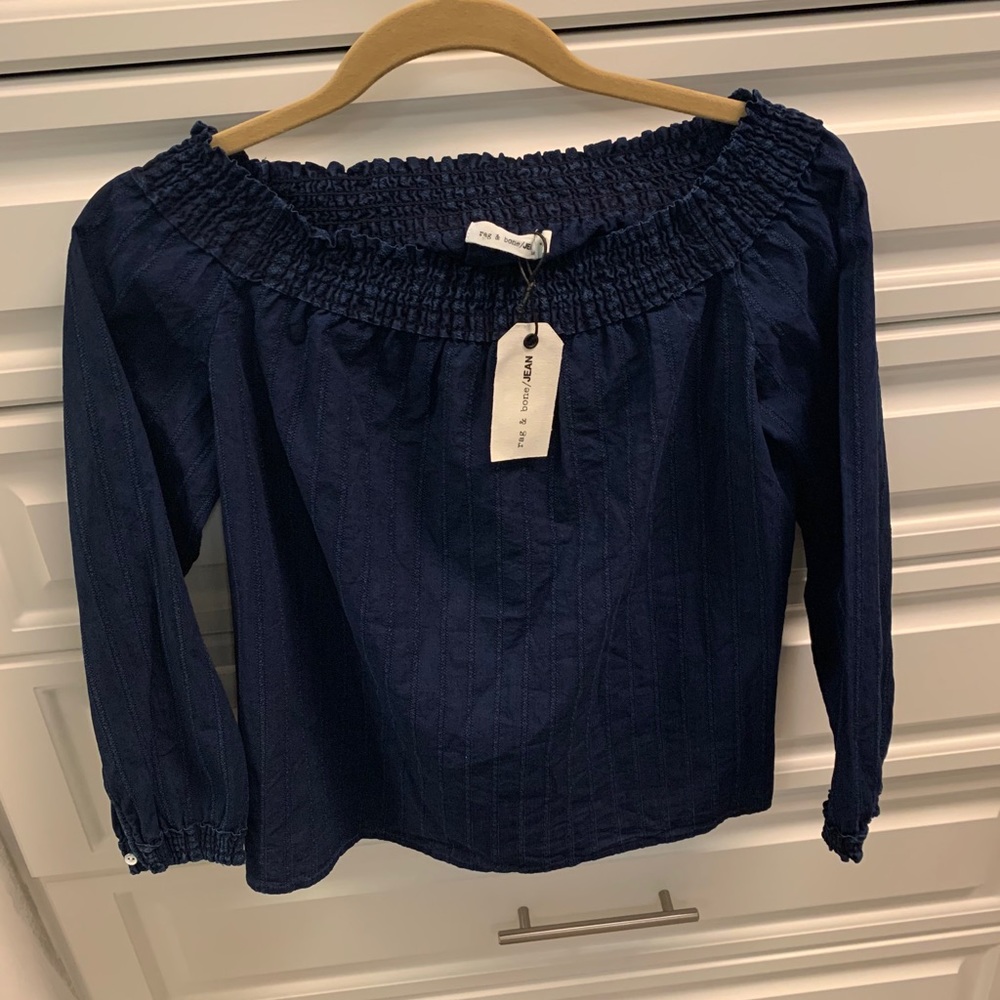 NWT Rag & Bone Off the Shoulder top